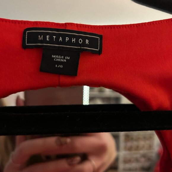 Metaphor Women’s Red Pencil Dress - Picture 3 of 3